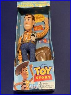 Talking Woody Toy Story Pull String Thinkway 1995/96 NEW in Box Still Talks