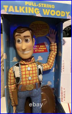 Talking Woody Toy Story Pull String Thinkway 1995 NEW in Box Pristine NRFB