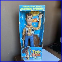 Talking Woody Toy Story Pull String Thinkway 1995 NEW in Box Read