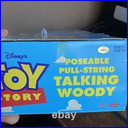 Talking Woody Toy Story Pull String Thinkway 1995 NEW in Box Read