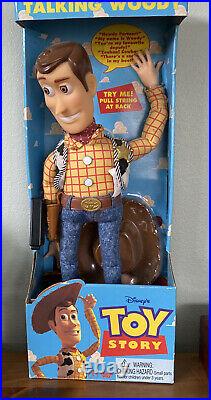 Talking Woody Toy Story Pull String Thinkway Toys 1995/96 NEW in Box #62943