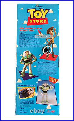 Talking Woody Toy Story Pull String Thinkway Toys 1995/96 NRFB in Box #62943