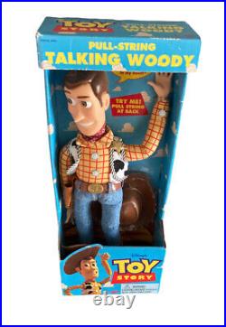 Talking Woody Toy Story Pull String Thinkway Toys 1995/96 NRFB in Box #62943