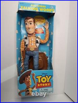 Talking Woody Toy Story Pull String Thinkway Toys 1995/96 New in Box