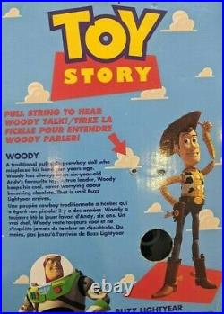 Talking Woody Toy Story Pull String Thinkway Toys 1995/96 With Box