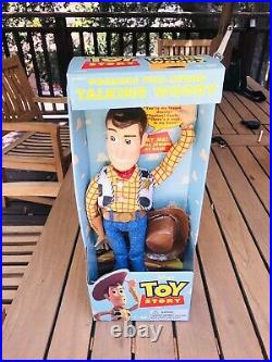 Talking Woody Toy Story Pull String Thinkway Toys 1995 NRFB in Box #62810 1st YR
