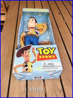 Talking Woody Toy Story Pull String Thinkway Toys 1995 NRFB in Box #62810 1st YR