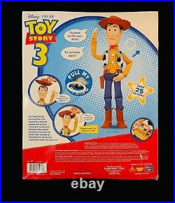 Thinkway Disney Pixar Toy Story 3 Playtime Sheriff Woody (NEEDS BATTERIES)