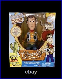 Thinkway Disney Pixar Toy Story Signature Collection Talking Sheriff Woody NEW