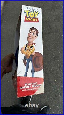 Thinkway Disney Toy Story Playtime Sheriff Woody Rare Misprint