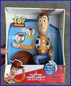 Thinkway Disney Toy Story Playtime Sheriff Woody Rare Misprint