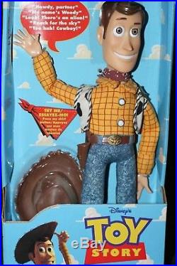 Thinkway Disney Toy Story Woody (rare) Push Button Talking Doll New In Box