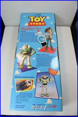 Thinkway Pixar PULL STRING TALKING WOODY Toy Story Disney Doll Figure Original