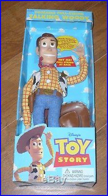 Thinkway Posable Pull String Talking Woody / Disney Toy Story Doll / Mib