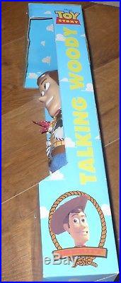 Thinkway Posable Pull String Talking Woody / Disney Toy Story Doll / Mib