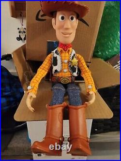 Thinkway Signature Collection Toy Story Talking Woody Pull String Works Pixar
