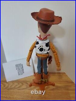 Thinkway TOY STORY Collection Sheriff WOODY Talking Real Denim Jeans