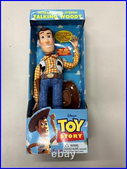 Thinkway Toy Disney Toy Story Poseable Pull String Talking Woody Doll 62810
