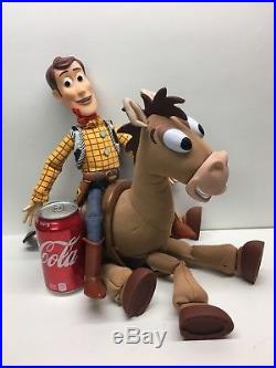 Thinkway Toy Story Bullseye & Woody Pull String Horse Vibrates Sound Disney 15