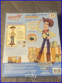 Thinkway Toy Story Collection Woody Doll White Logo Denim Jeans WORKING