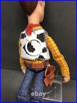 Thinkway Toy Story Talking Woody Doll With Hat Pull String Works Vintage