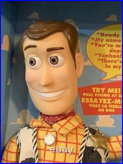 Thinkway Toy Walt Disney Toy Story 1995 Talking Pull String 1st Edition Woody