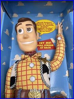Thinkway Toy Walt Disney Toy Story 1995 Talking Pull String 1st Edition Woody