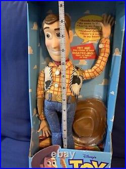 Thinkway Toy Walt Disney Toy Story 1995 Talking Pull String 1st Edition Woody