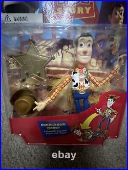 Thinkway Toys DISNEY'S TOY STORY Knock-Down Woody NEW SEALED Vintage