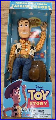 Thinkway Toys Walt Disney Toy Story 1995 Talking Pull String 1st Edition Woody
