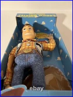 Thinkway Walt Disney Toy Story 1995 Pull String Talking Woody Doll 1st Edition