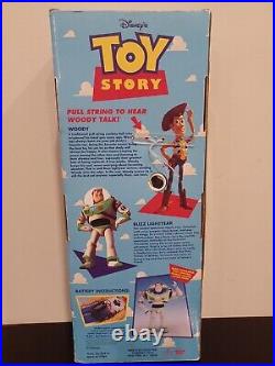 Thinkway Walt Disney Toy Story 1995 Talking Pull String Woody Large Doll Tested