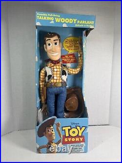 Thinkway Walt Disney Toy Story 1995 Talking Pull String Woody (Read Description)