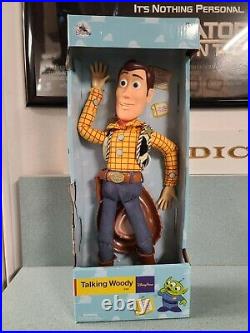 Toy Story 16'' TALKING WOODY DOLL Pull String Disney Parks New