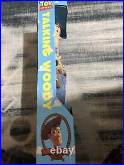 Toy Story 16 Talking Pull String Woody Action Figure Thinkway Pixar Sealed read