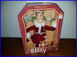 Toy Story 1999 Pull String Holiday Hero Talking Woody Pixar Disney Plush Doll