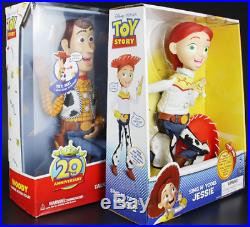 Toy Story 20th Anniversary Woody Jessie Pull String Talking Action Figure Doll