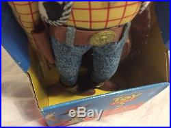 Toy Story 2 Disney Stuffed Pull String Talking Woody Cowboy Doll NIB NEW RARE