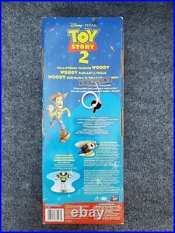 Toy Story 2 Pull String Talking Woody Plush Doll Think Way Disney Pixar NIB