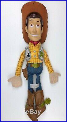 Toy Story 2 Sheriff Woody cowboy doll hard face soft body Disneyland Resort 18