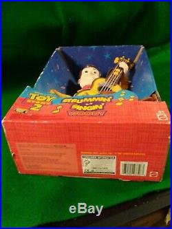 Toy Story 2 Strummin' Singin' Woody Doll 12 Mattel Disney 1999 New With Guitar
