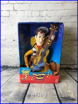 Toy Story 2 Strummin Singin Woody Doll Mattel Disney 1999 Brand New Sealed