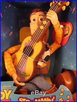 Toy Story 2 Strummin' Singin' Woody Doll Mattel Disney 1999 New Sealed