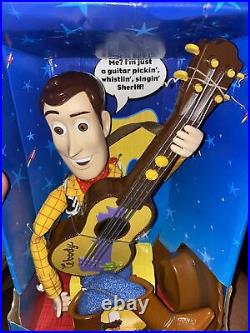 Toy Story 2 Strummin' Singin' Woody Unused Mattel Doll 1999
