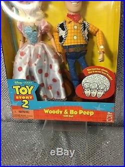 Toy Story 2 Woody & Bo Peep Disney Muñeca Set de Regalo 1999 Mattel 23785 NRFB