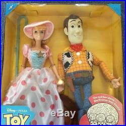 Toy Story 2 Woody & Bo Peep Disney Pixar character doll very rare from japan 3J
