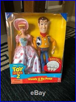 Toy Story 2 Woody and Bo Peep gift set dolls Mattel Disney Pixar 1999, New