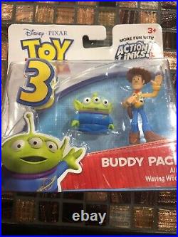 Toy Story 3 Buddy Pack With Alien & Waving Woody Action Links Figure Toys New