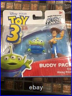 Toy Story 3 Buddy Pack With Alien & Waving Woody Action Links Figure Toys New