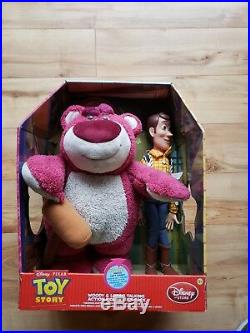 Toy Story 3 Pull String WOODY & LOTSO Talking Figure doll plush electronic Set